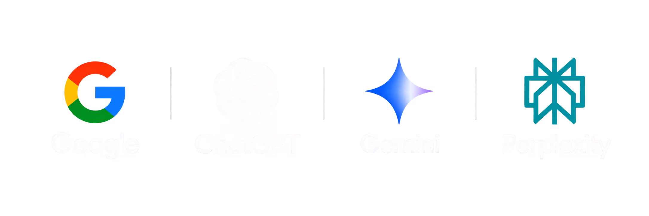 Google, ChatGPT, Gemini and Perplexity